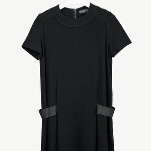 Proenza Schouler Black Knit Short-Sleeve Mini Dress